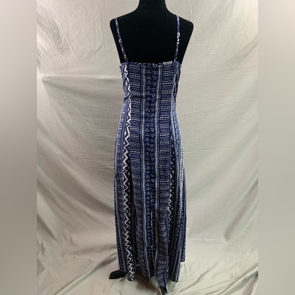 Boho Geo Print Split Thigh Cami Dress - Picture 9 of 9